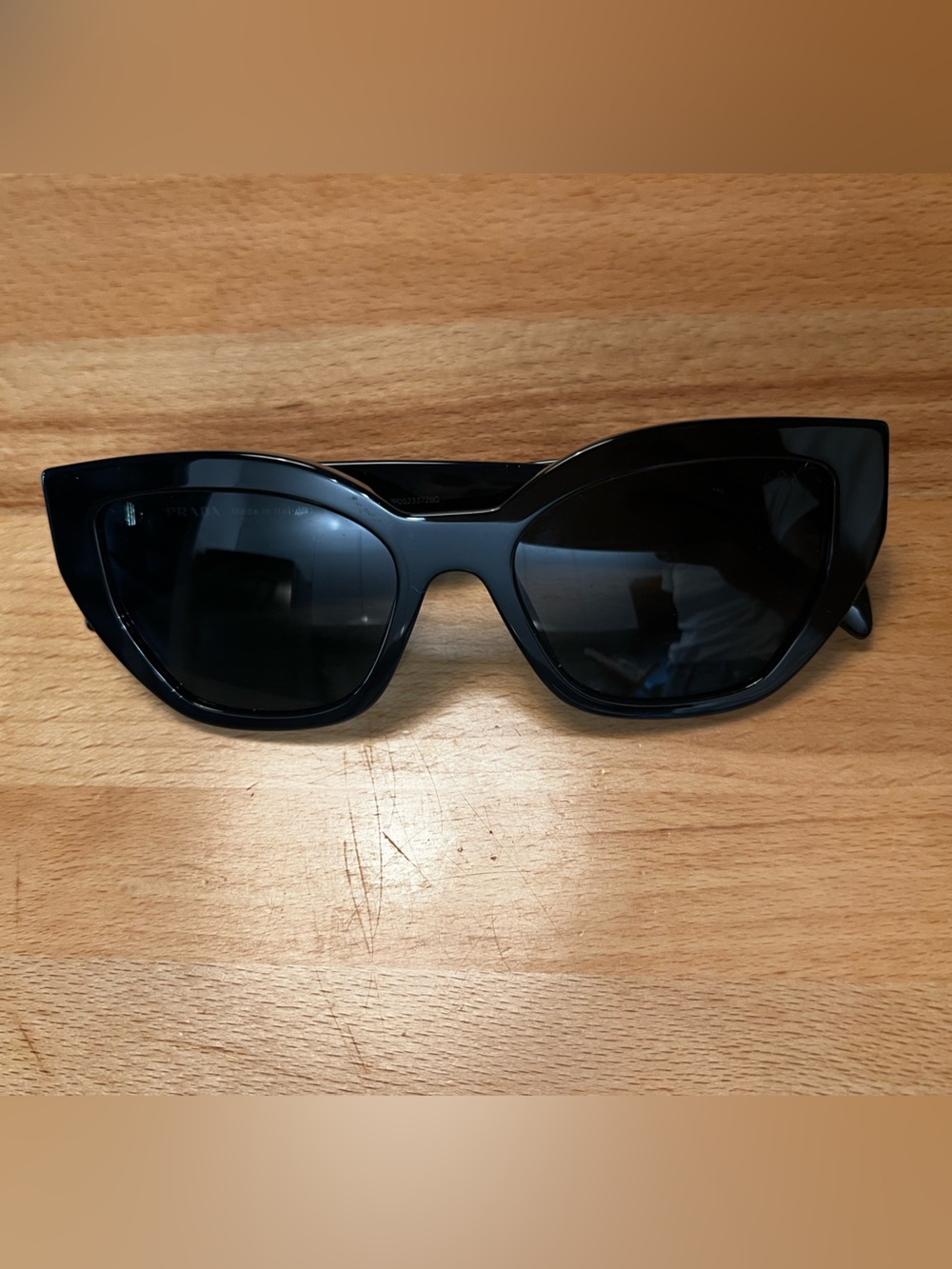 Prada Black Cat-Eye Sunglasses